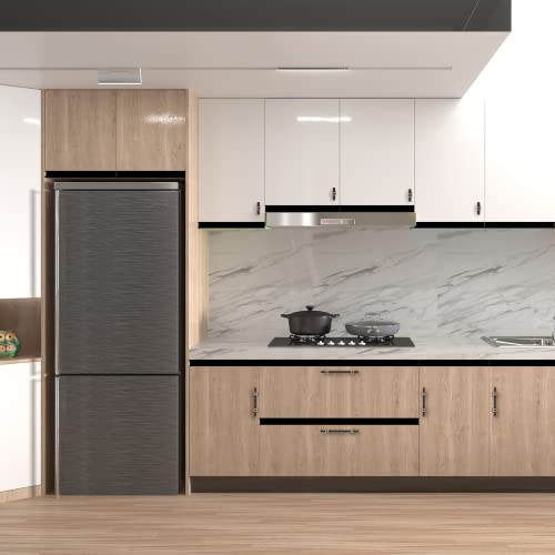 10 Pack 3 Inch Black & Gold Cabinet Pulls - Modern Kitchen Cabinet Hardware - color: Black & Matte Gold, size: 3 inch (76mm) Hole Center Pull