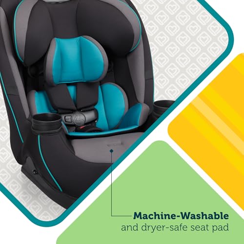 Safety 1st Grow and Go All-in-One Convertible Car Seat, Rear Facing, 5-40 lbs, Forward Facing (30–65 lbs), High Back Booster Seat 40-100 pounds, Black Phantom - color: Black Phantom, style: Original