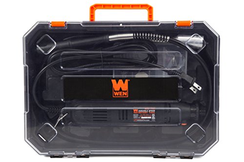 WEN 23103 1-Amp Variable Speed Rotary Tool with 100+ Accessories, Carrying Case and Flex Shaft - style: Corded