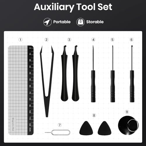 38-in-1 Precision Screwdriver Set, Mini Professional Tiny Repair Tool Kit for Phone, Computer, Watch, Laptop, PS5, Xbox,Switch,Macbook, Ring Doorbell, Eyeglass, Electronic, Gifts Gadgets for Men