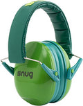 Snug Kids Earmuffs – Noise Reduction for Toddlers & Children – Adjustable, Lightweight, Foldable, Soft & Comfortable - color: Green