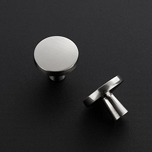Ravinte Brushed Nickel Drawer Pulls, 1-1/4 Inch Cabinet Knobs,25 Pack - color: Brushed Nickel