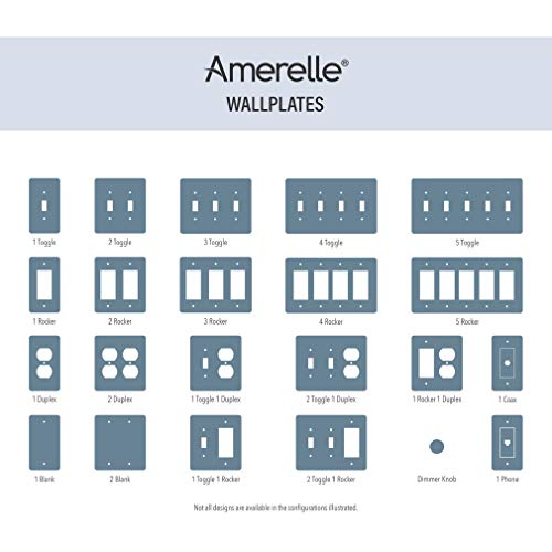 Amerelle 65TTDB Filigree Wallplate, 2 Toggle, Cast Metal, Aged Bronze, 1-Pack