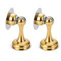 Magnetic Door Stopper 2 Pack, Multi-Angle Wall Guard, Gold - color: Gold
