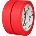 2 Pack Red Painters Tape - Masking Tape 1 Inch Wide - Multi-Surface, Smart Adhesion, Indoor & Outdoor - 180FT Total - Paint Tape for DIY, Labeling, Art, Car, General Purpose (#3910) - color: Red