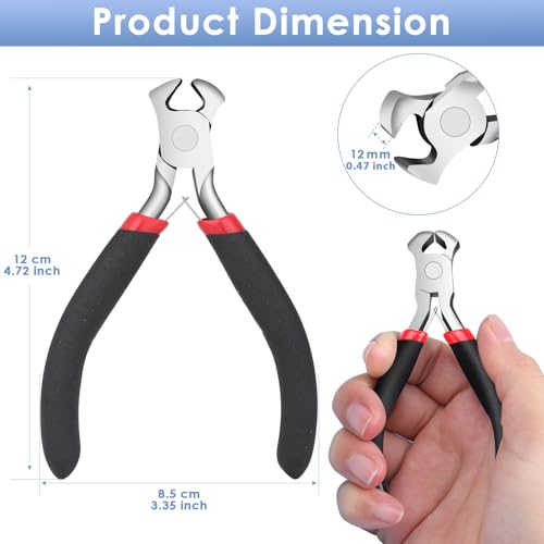 Jewelry Pliers, End Cutting Pliers End Nippers for Zipper Install Stops Repair - style: End Cutting Pliers