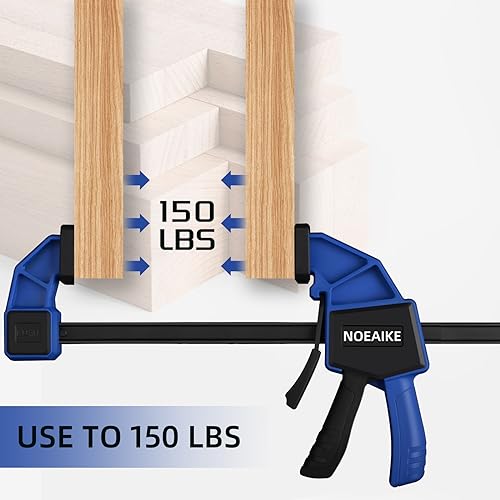 4-Pack 12 Inch Quick Bar Clamps for Woodworking