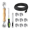 Window Screen Repair Kit, 5 in 1 Screen Roller Tool for Windows or Doors - size: 5 in1 Screen Repair Kit