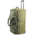 US Army ROMEO 31-inch Large Tactical Duffel Bag with Wheels | Heavy Duty Material, Molle Webbing, Water Resistant Military Rolling Bag for Travel, Deployment, and Camping - Tactical Green - color: Tactical Green, size: 31-inch
