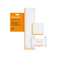 Fiskars 3-Piece Ruler & Connector Set, 6.5" x 6.5" & 6.5" x 24.5" Rulers - size: 6.5" x 6.5" and 6.5" x 24.5"
