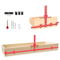 44" & 16" Max Cabinet Hardware Jig Kit, Aluminum Alloy Cabinet Handle Jig - color: Red