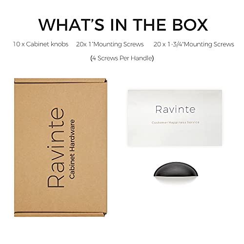 Ravinte Oil Rubbed Bronze Drawer Pulls Cabinet Cup Pulls 3 Inch 10 Pack | Kitchen Hardware, Cup Pull Shape, Cabinet Handles, Drawer Handles, Smooth Drawer Grip,For Dressers, Cupboards - color: Oil Rubbed Bronze