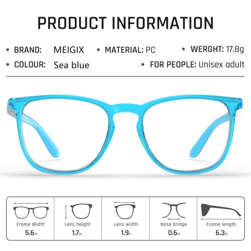 Stylish Safety Glasses, Clear Anti-Fog Anti-Scratch Protective Glasses For Men And Women - color: Seablue