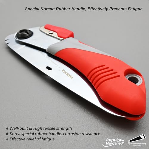 TONMA 5" Pocket Folding Saw, Made in Korea, Medium Teeth, TDE-901 - size: 5 inches (130mm)