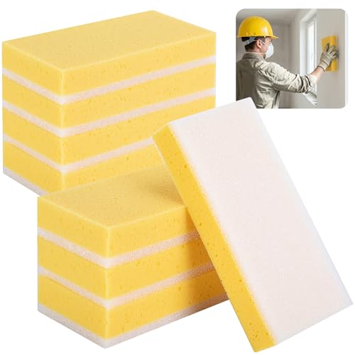 8 Pcs Drywall Sanding Sponge, 9" Washable Dual-Sided Wet Sanding Block - color: 8 Pcs