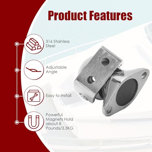 Magnetic Door Stopper,316 Stainless Steel Catch Holder - color: #1