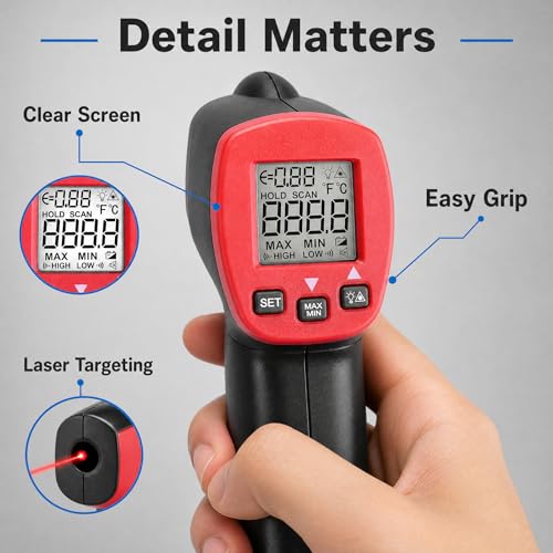 UNI-T UT300S Laser Infrared Thermometer -32℃～400℃Termometro Digital Industrial Non Contact Laser Temperature Meter Gun