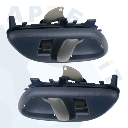 APPERFiT Interior Door Handle w/Bezel Kit (Blue) Compatible with 1995-2002 Chevy Chevrolet GMC Truck C1500 C2500 C3500 K1500 K2500 K3500 Suburban Tahoe Yukon 15708045 15708046 - color: Blue