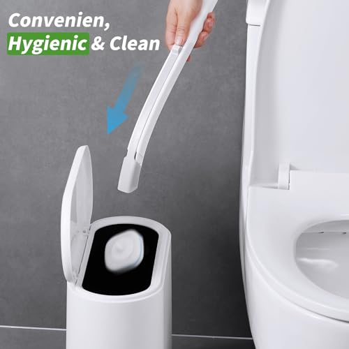 oshang 28 Count Toilet Brush Refills, Toilet Refill Pads, Disposable Toilet Brush Heads for Bathroom Cleaning - size: 28 Refills