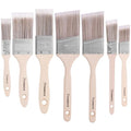Paint Brush, 1”, 1.5”, 2”,2.5”, 7 Packs Brushes for Painting Walls, Furniture and Fence Staining, Wooden Handle Masonry Paintbrush