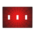 Spider Web Triple Toggle Light Switch Cover Plate | Fits standard 2-gang toggle and rocker switches, Durable polycarbonate thermoplastic with fade-resistant printed finish - color: Spider Web, size: Triple Toggle