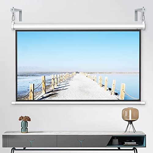 suptek Universal Projector Screen Wall Mount L-Brackets Wall Hanging Mount 12 inch Adjustable Extension Mounting Hooks for Projection Screen up to 80 lbs, PRL002W, White (1 Pair) - size: 12 inch-white