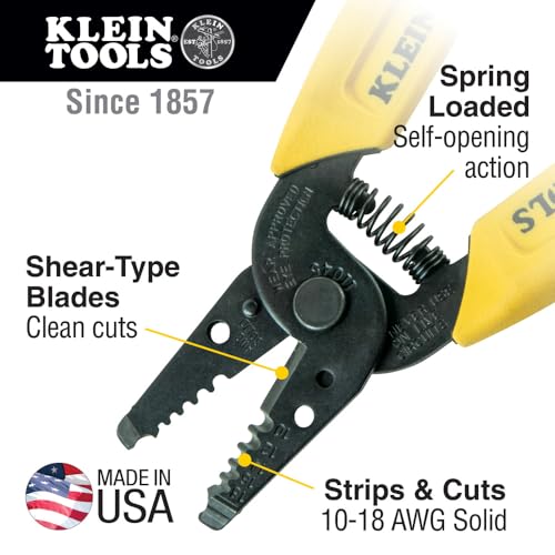 Klein Tools 92906 Tool Set, Basic Kit has Klein Hand Tools for Apprentice or Home: Pliers, Wire Stripper / Cutter, Screwdrivers, 6-Piece - style: Tool Set