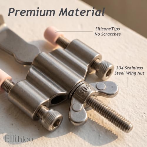 Portable Door Lock, Stainless Steel Inward-Swinging Security