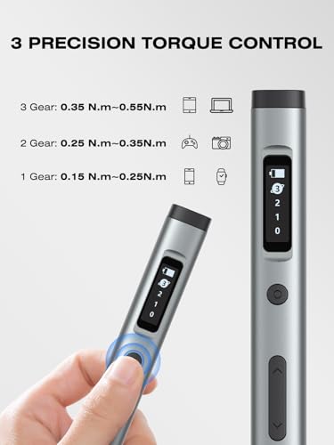 90-in-1 Mini Electric Screwdriver Set, NEZZBE Precision Cordless Screwdriver with 78 S2 Bits, 0.15–0.55 N·m Torque, Magnetic Storage Box, 500mAh, LED Light,Repair Tool Kit for Phone, Laptop, PS5