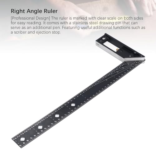 45 90 Degree Multi Angle Square Measuring Ruler, Professional 3D Multi Angle Measuring Ruler, Aluminum Alloy Woodworking Marking Ruler, High Precision Framing Square