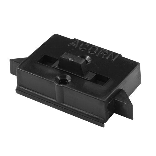 Prime-Line F 2645 Acorn Black Vinyl Spring-Loaded Sliding Window Tilt Latch, fits Fleetwood (Single Pack)