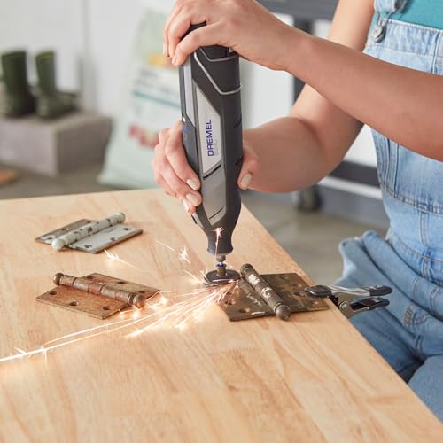 Dremel EZ406-02 EZ-Lock Starter Kit, 1 1/2-Inch Wheel Diameter, 5-Piece Fiberglass Reinforced Cut-Off Wheels and EZ402 Mandrel, Rotary Tool Cutting Disc Accessories, Pack of 2 - size: 2-Pack