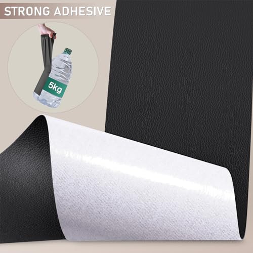 Leather Repair Tape, Self Adhesive Leather Repair Patch Kit Black - color: Black, size: 4x 63 inch