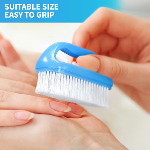 Konex Perfect-Grip Large Hand and Fingernail Brush. Hand Scrub Brush and Under Nail Cleaner. Best in Class Grip Finger Nail Brush to Clean Under Nails 4" X 2-1/4" X 1-1/2" (Pack of 3) - color: Pack of 3