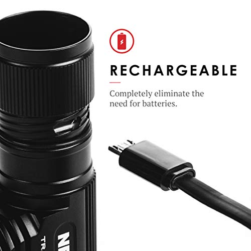 NEBO Transcend Rechargeable Headlamp | 1000 Lumens, 5 Light Modes, Detachable Magnetic Work Light, Water Resistant, Bright LED Headlight for Hiking & Camping, Includes USB Charging Cable - style: 1000 Lumen