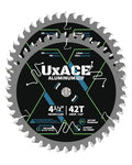 4-1/2-Inch 42-Tooth Circular Saw Blade, 3/8-Inch Arbor, Aluminum, Non-Ferrous Metal Cutting Blade, Carbide Tip, Thin Kerf, for Thin Aluminum, Plastic, Composite, 2 Pack - size: 4-1/2", 3/8" Arbor, 42T, 2pc