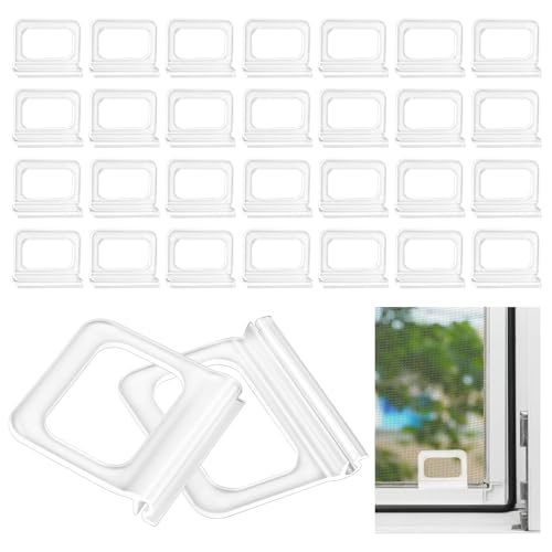 Window Screen Pull Tabs 30Pack Universal Replacement Screen Lift Tabs White