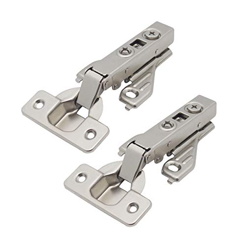 Probrico 20 Pair Cabinet Door Hinges Soft Closing Full Overlay Concealed Face Frame Corner Cabinet Hinges for Kitchen Cabinets - size: 20 Pairs