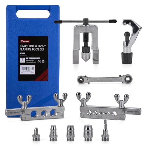 Thorstone 45 Degree Flaring Tool Kit, 9 Tube Sizes from 1/8" to 3/4", Blue - size: 9 Sizes (1/8"-3/4")