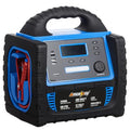 2400A Car Battery Jump Starter and Portable Power Station – Starts 8.0L Gas & 8.0L Diesel – 6-in-1 Jump Starter with Air Compressor 100 PSI Tire Inflator – 400 Watt Inverter AC/DC/USB Outlets - color: Blue