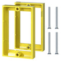 ABS 1/2 Inch Outlet Box Extender, Single Gang, Yellow, 2 Pack - color: Yellow, size: 2 PC