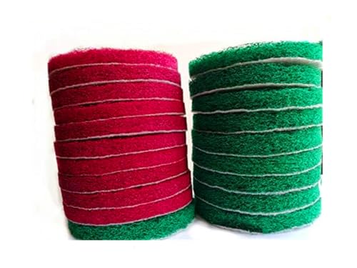 20 Pieces Scrub Pads Drill Power Brush Tile Scrubber Scouring Pads Cleaning Kit Including 2 Kinds of Abrasive Buffing Pads Replacement for Home Kitchen House Indoor Outdoor Cleaning (5 Inch) - size: 5 Inch