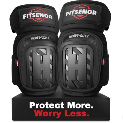 Knee Pads for Work, Professional Knee Pads for Men, Black - color: Black