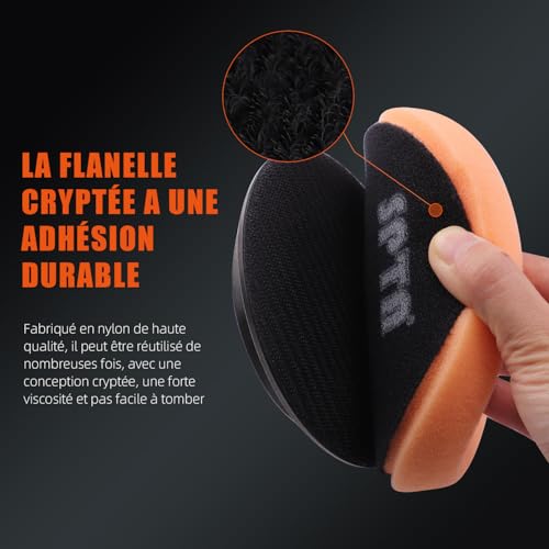 Buffing Polishing Pads, SPTA 5Pcs 3.5 Inch Face for 3 Inch 76mm Backing Plate Mix Cutting force Buffing Pads Cutting Polishing Pad Kit For Car Buffer Polisher Compounding,Polishing, Waxing -FPTFS3-MIX - size: 3.5 Inch