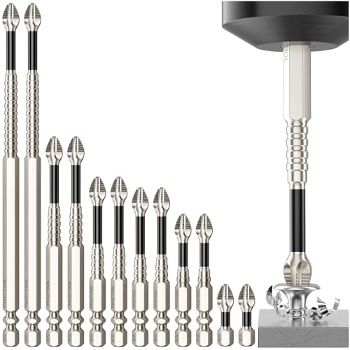 High Magnetic Screwdriver Drill Bit Set - 12Pcs - color: 12 Pcs