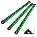 Reniteco Magnetic Socket Organizer Set, 3-Pack 1/4” Socket Rails - color: Green, size: 1/4-Inch Drive,3pc