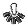 Geinxurn 5Pcs SDS Shank Bit Holder Keychain Set, Heavy Duty Quick Release Drill Bit Storage Organizer for Impact Driver Drill Bit for Lineman, Electricians, Construction Crews Outdoor Work - size: SDS005
