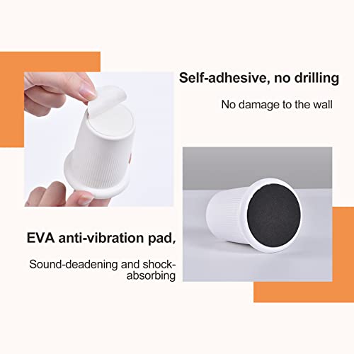 Stick on Headboard Stopper for Wall, Bed Frame Anti-Shake Tool-White 2 Pcs - color: White