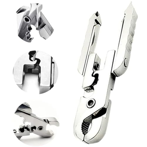 OULIGET Stainless Steel Folding Maintenance Multifunctional plier,Portable Key Chain Mini 10 in 1 Pliers,Pocket Screwdriver Camping Folding Pliers,1 Piece