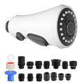 Hibbent Pull Down Spray Head for Kitchen Faucet, 3-Function Spray Nozzle - color: White, style: 1.8 Gallon Per Minute